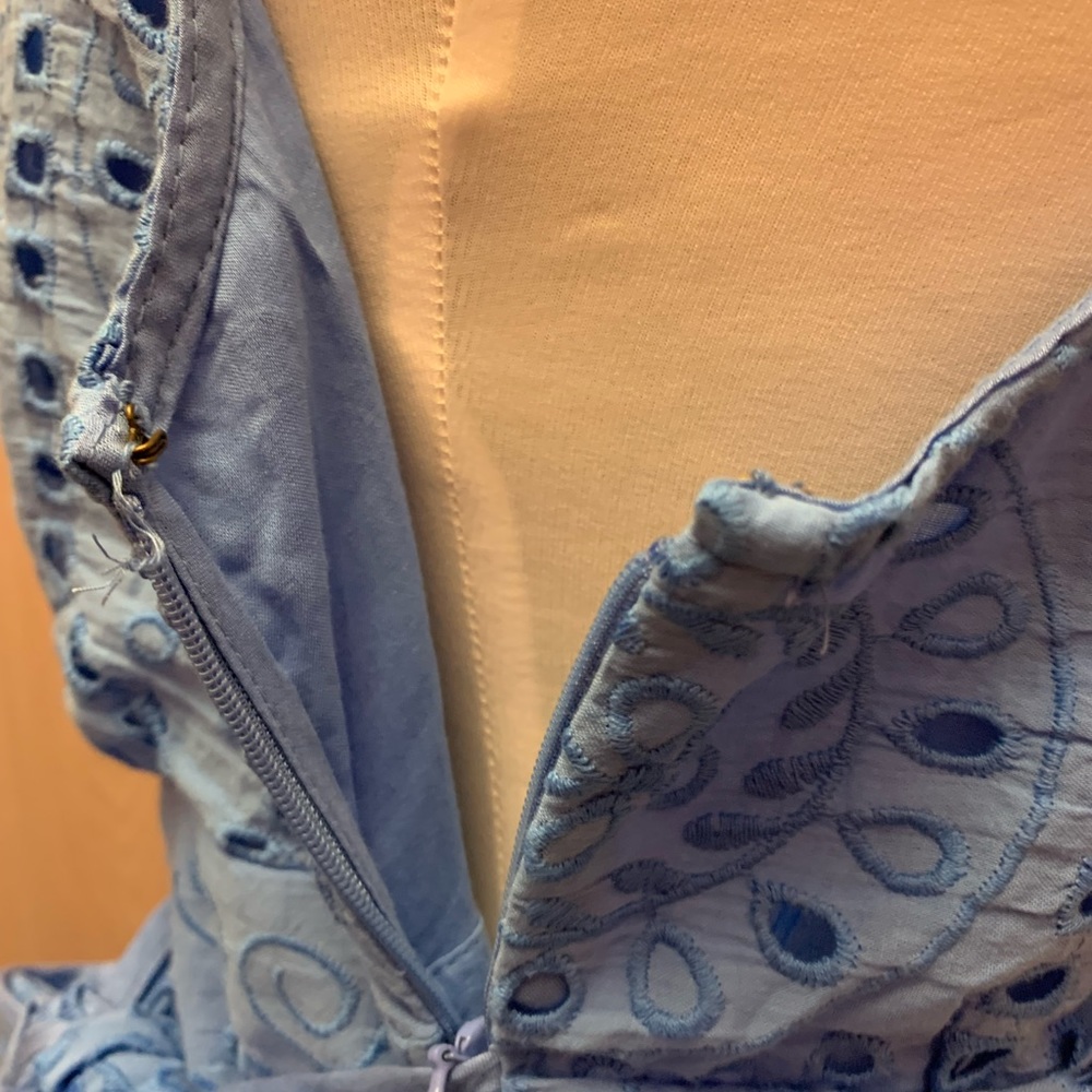 Maeve Eyelet Wrap Midi dress by Anthropologie 4P - Picture 14 of 16
